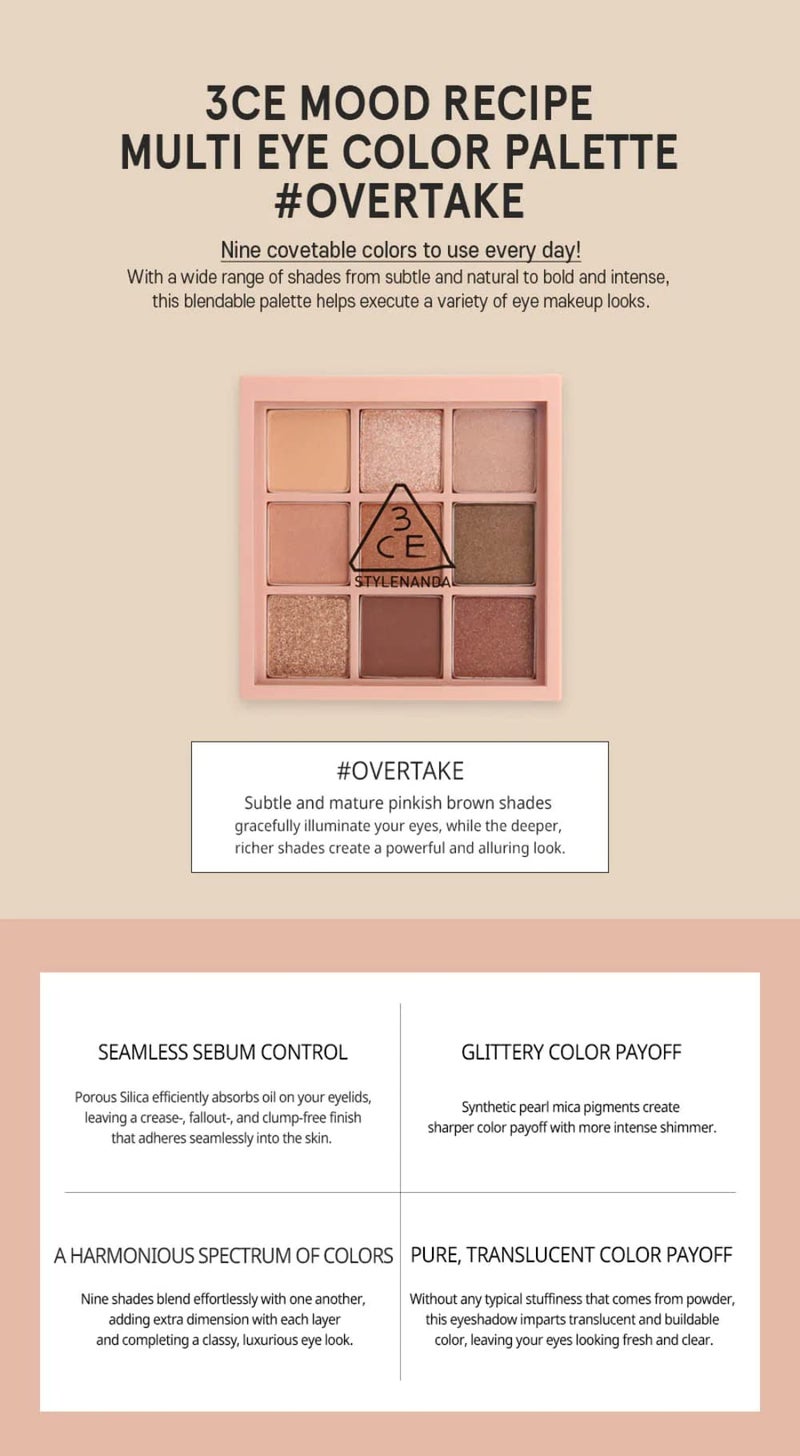 3CE Multi Eye Color Palette #OVERTAKE - Image 3