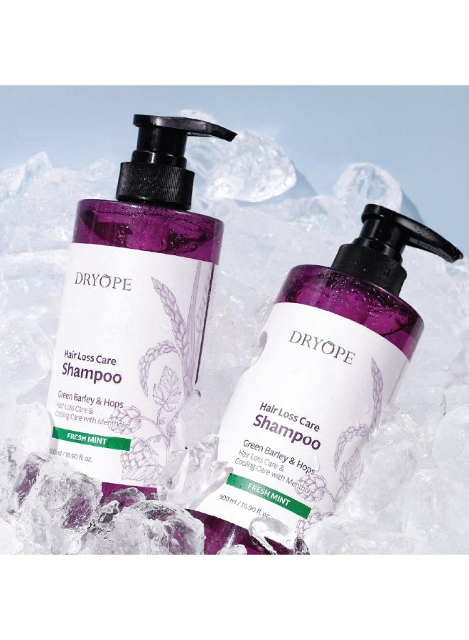 DRYOPE GREEN BARLEY HAIR CARE SHAMPOO FRESH MINT - Image 2