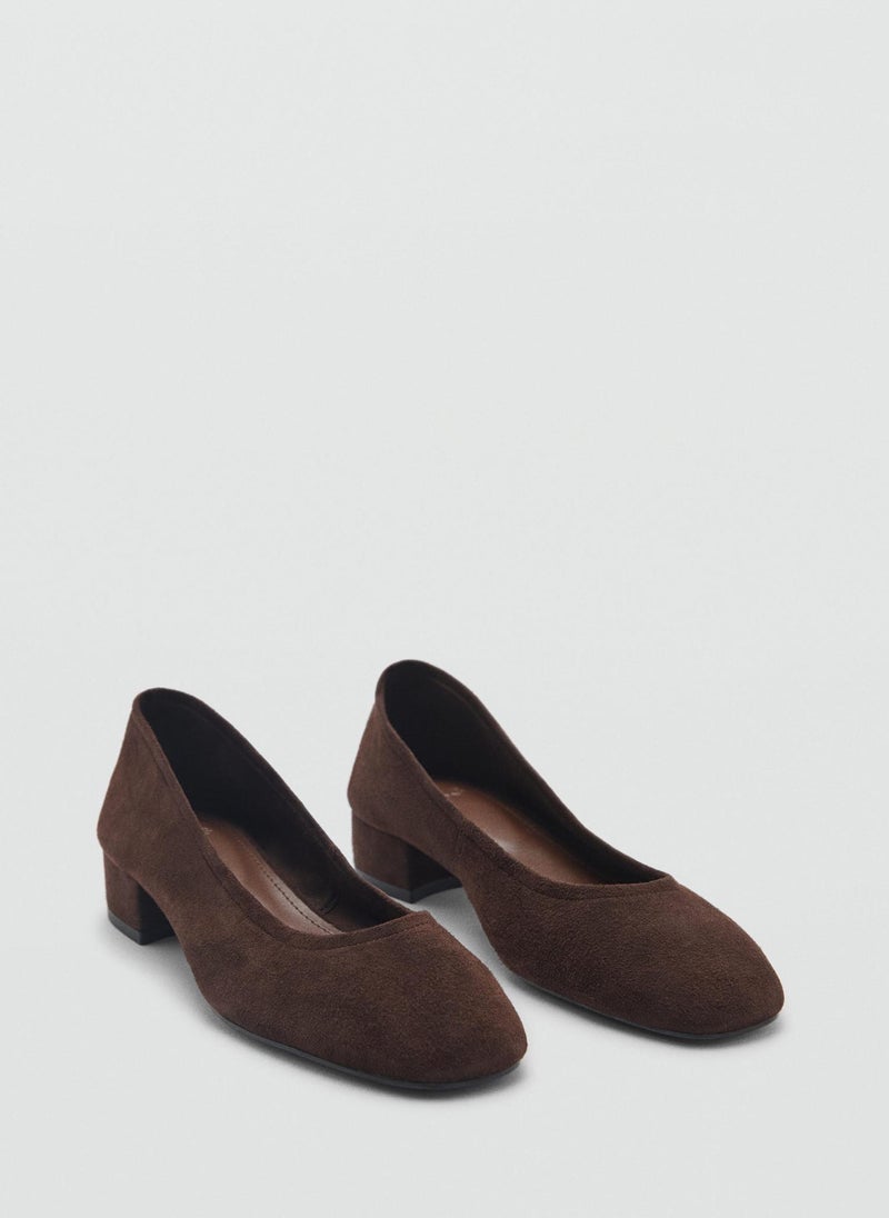 MANGO Suede Leather Heeled Shoe  - Image 2