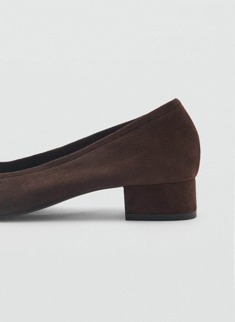 MANGO Suede Leather Heeled Shoe  - Image 3