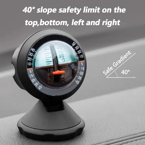 Timloon Car Inclinometer Level Tilt Gauge Indicator Gradient Balancer Tool for Off-Road Vehicle and self-Driving Travelling Supplies - Image 5