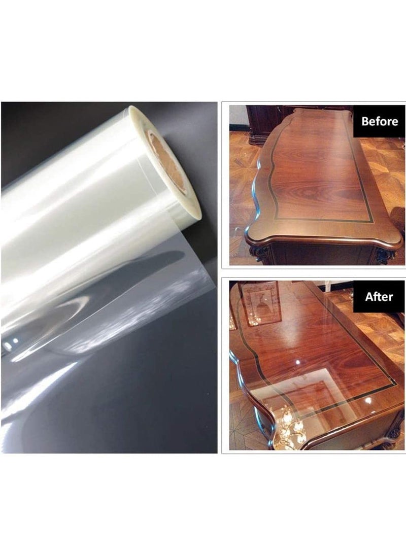 ELECSA ELECSA Transparent Solid Protective Film 24x60 Inch SelfAdhesive Glass Film  - Image 4
