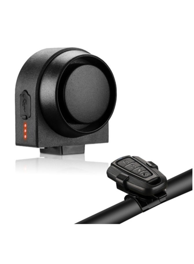 AROAQ Bike Horn, 115dB Loud Bicycle Anti-Theft Horn, IPX5 Bicycle Alarm Bell, with 5 Sound Modes 3 Vibration Sensitivity Adjustment 3 Volume Adjustment, Rechargeable Battery, IPX5 Waterproof - Image 2