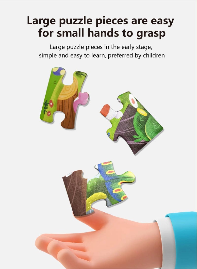 Educational Wooden Puzzle for Kids Ages 3-6 | 36-Piece Ocean Animals Jigsaw with Large Chunky Pieces | Develops Fine Motor Skills, Logic & Observation | Safe, Non-Toxic Learning Gift for Toddlers & Preschoolers - Image 3