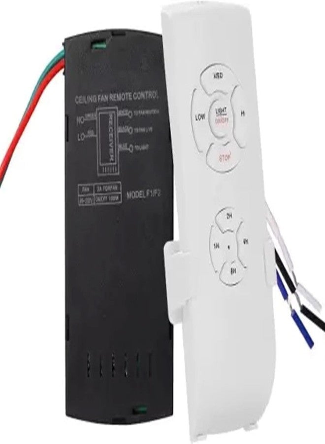 Quick Sense (QS-RF02):Smart Universal Wireless Ceiling Fan and Light Controller Kit Remote Adjust Speed Light Remote Control Switch for 1 Lights and 1 Fan - Image 1