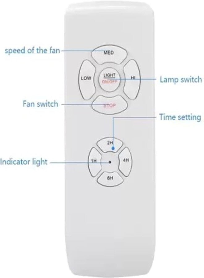 Quick Sense (QS-RF02):Smart Universal Wireless Ceiling Fan and Light Controller Kit Remote Adjust Speed Light Remote Control Switch for 1 Lights and 1 Fan - Image 5
