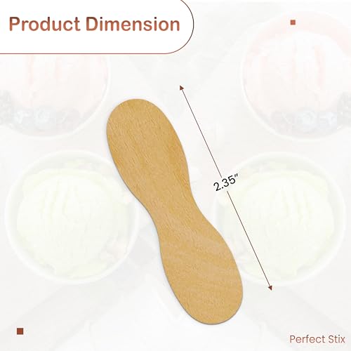 Perfect Stix 60mm100 60mm Birchwood Plain Taster Ice Cream Paddle Spoon 238 Length Pack of 100 - Image 5