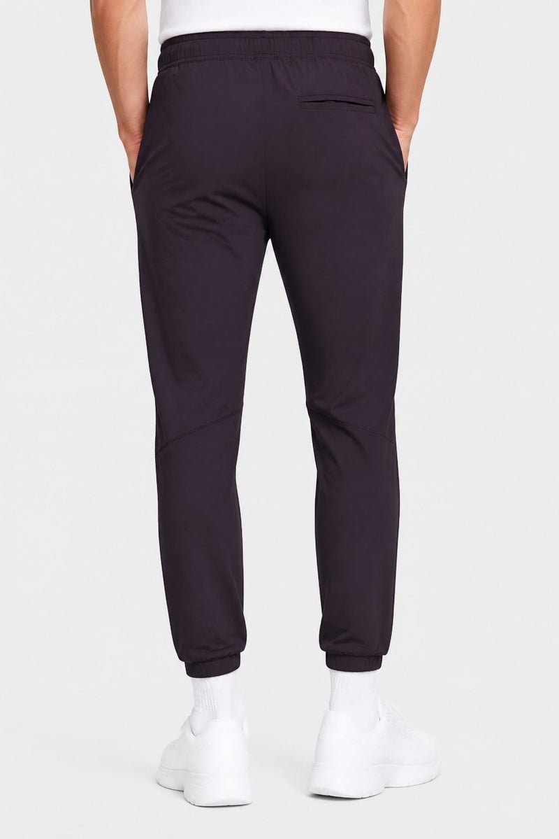 BRAVE SOUL Men Regular Fit Plain Track Pants, Dark Grey - Image 4