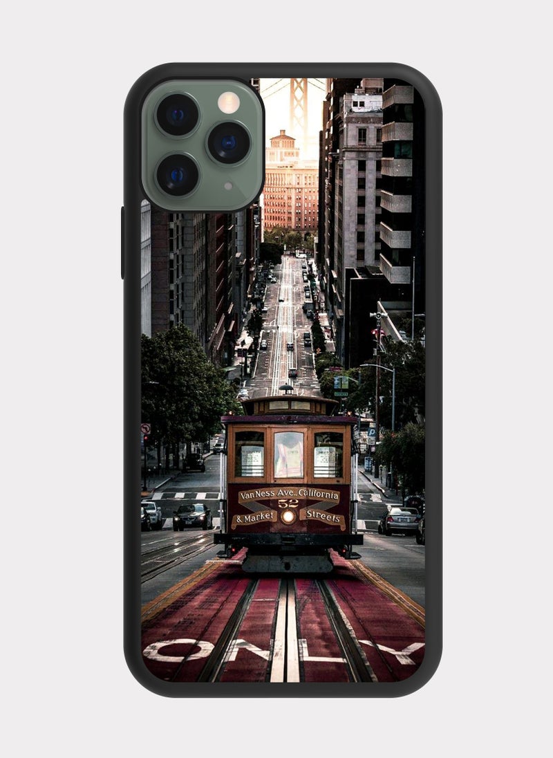 بكسلات كفر ايفون 11 برو ماكس سان فرانسيسكو تلفريك رمادي - Image 1