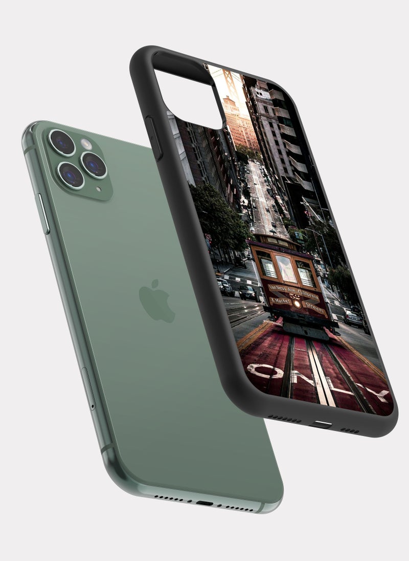 بكسلات كفر ايفون 11 برو ماكس سان فرانسيسكو تلفريك رمادي - Image 2