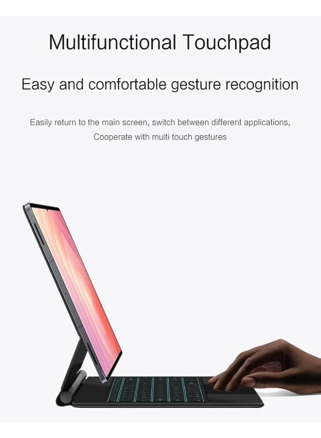Keyboard Compatible with Samsung Galaxy Tab S11 Ultra 14.6 inch 2025 SM-X930 X936B Strong Magnetic Leviation Wireless Bluetooth Touchpad Backlit Magic Keyboard - Image 3