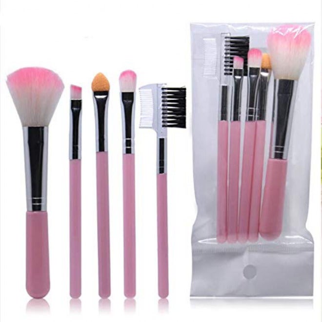 5Pcs/Lot Eye Shadow Foundation Eyebrow Eyeliner Eyelash Lip Brush Makeup Brushes Cosmetic Tool Make Up Set - Image 5