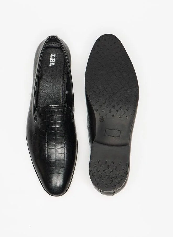 LBL by Shoexpress Textured Slip-On Loafers