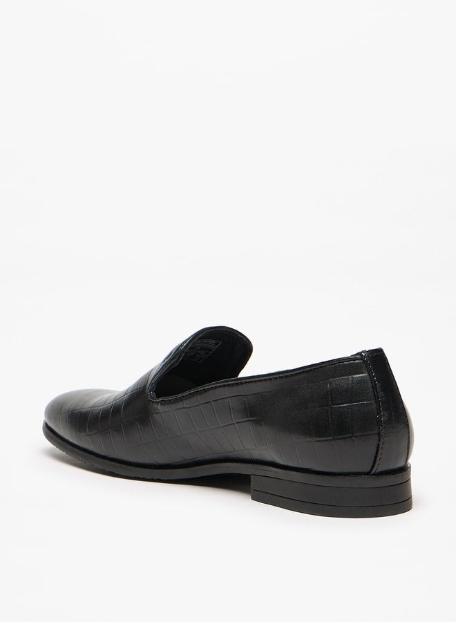 LBL by Shoexpress Textured Slip-On Loafers  - Image 2