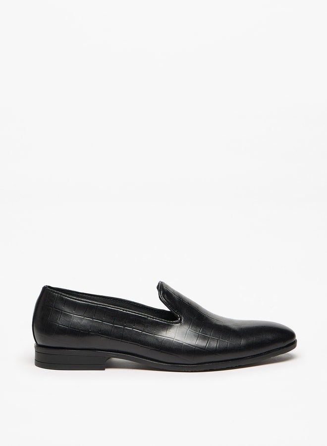 LBL by Shoexpress Textured Slip-On Loafers  - Image 3