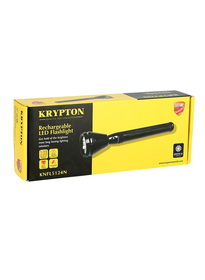 KRYPTON Rechargeable LED Flashlight Black - Image 5