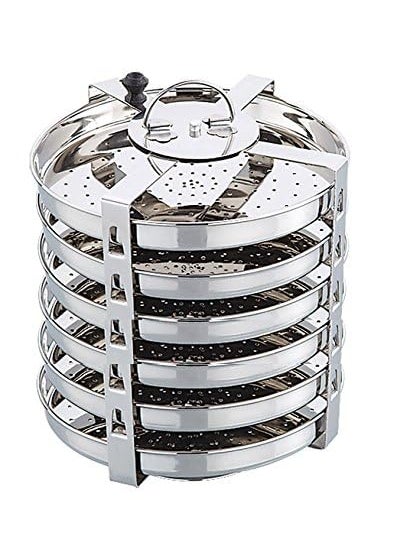 Expresso Expresoo Stainless Steel Thatte Idly, Idiyappam/Dhokla Maker Stand – Includes 6 Idiyappam Plates Perfect for Home & Kitchen Use  - Image 2