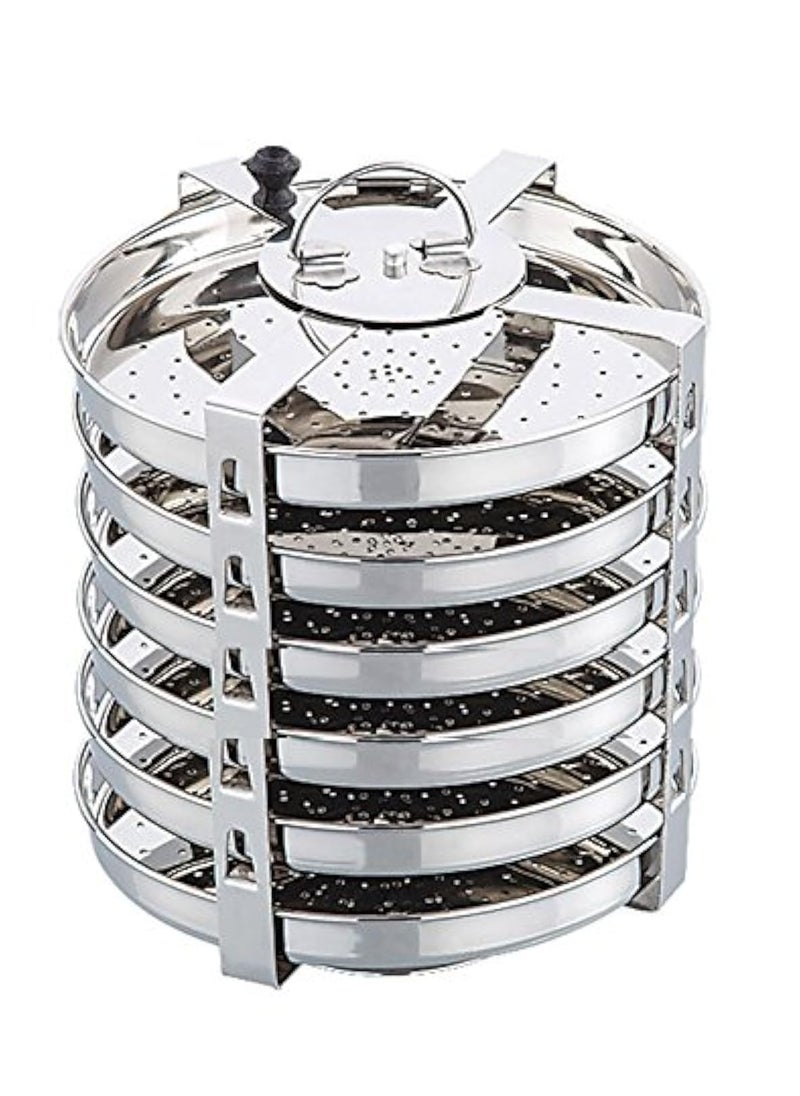 Expresso Expresoo Stainless Steel Thatte Idly, Idiyappam/Dhokla Maker Stand – Includes 6 Idiyappam Plates Perfect for Home & Kitchen Use  - Image 1