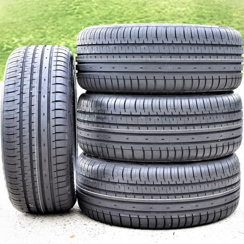 Accelera Set of 4 (FOUR) Accelera Phi-R All-Season Passenger Car High Performance Radial Tires-215/45R17 215/45ZR17 215/45/17 215/45-17 91W Load Range XL 4-Ply BSW Black Side Wall UTQG 400AA - Image 1
