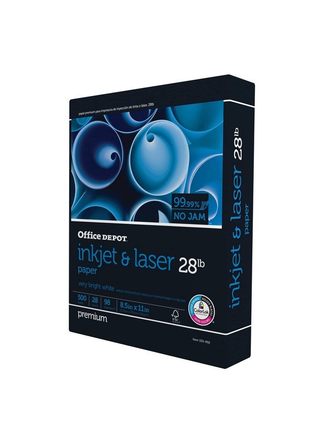 Office Depot ® Inkjet And Laser Paper, 1 Ream, White, Letter Size (8 1/2" X 11"), Ream Of 500 Sheets, 28 Lb, 98 Brightness - Image 4