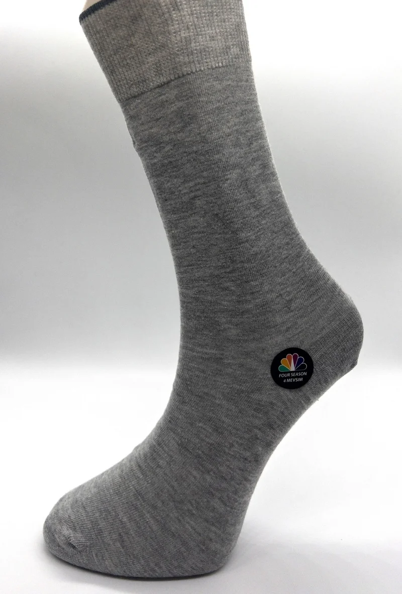 سيهو سوكس Premium Seamless 12 Pairs Men's Modal 4 Season Black-Smoked-Grey-Navy Blue Socket Socks