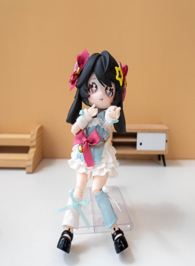 CALEMBOU BJD Blind Box, Jumping Moon Time Rabbits Series 16cm Ball Jointed Doll, Cute Dress Up Doll with Joints, Collection Action Figure Toys, Gift for Girls Boys (Jumping Moon Time-1pc) - Image 5