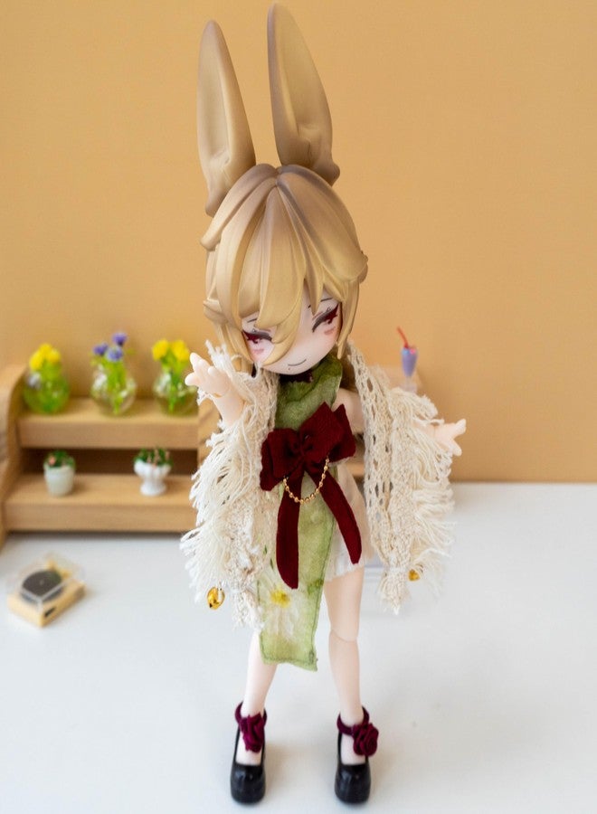 CALEMBOU BJD Blind Box, Jumping Moon Time Rabbits Series 16cm Ball Jointed Doll, Cute Dress Up Doll with Joints, Collection Action Figure Toys, Gift for Girls Boys (Jumping Moon Time-1pc) - Image 3