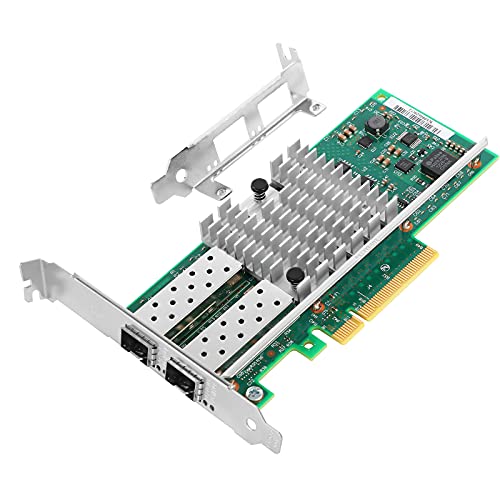 Vogzone 10Gb PCI-E NIC Network Card for Intel X520-DA2/ E10G42BTDA,100MbE/1GbE/10GbE Dual SFP+ Ports, with Intel 82599ES Chip,10GbE PCI Express 2.0 X8 Ethernet Adapter Support Windows/Linux/VMware - Image 1
