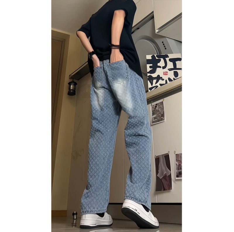 Unisex Casual Daily Denim Jeans - Image 3