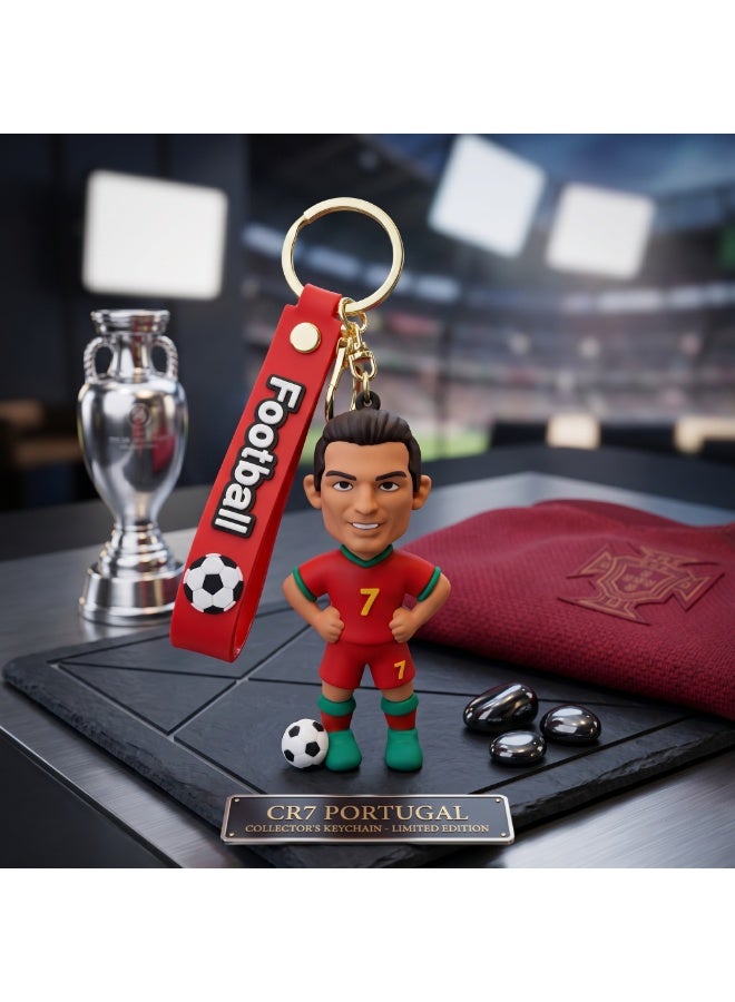 2026 FIFA World Cup USA–Canada–Mexico Keychain | Football Fan Souvenir | Creative Cartoon Design | Cristiano Ronaldo Key Ring | Perfect Gift for Football Lovers ⚽🔑 - Image 2