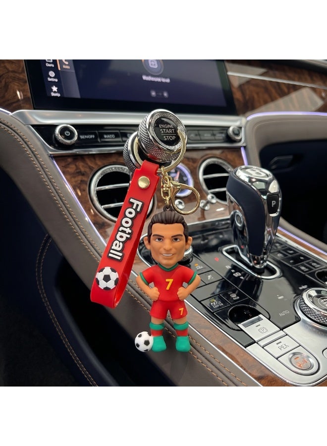 2026 FIFA World Cup USA–Canada–Mexico Keychain | Football Fan Souvenir | Creative Cartoon Design | Cristiano Ronaldo Key Ring | Perfect Gift for Football Lovers ⚽🔑 - Image 4