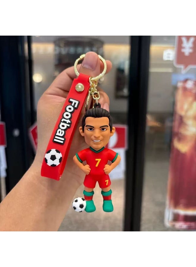 2026 FIFA World Cup USA–Canada–Mexico Keychain | Football Fan Souvenir | Creative Cartoon Design | Cristiano Ronaldo Key Ring | Perfect Gift for Football Lovers ⚽🔑 - Image 5