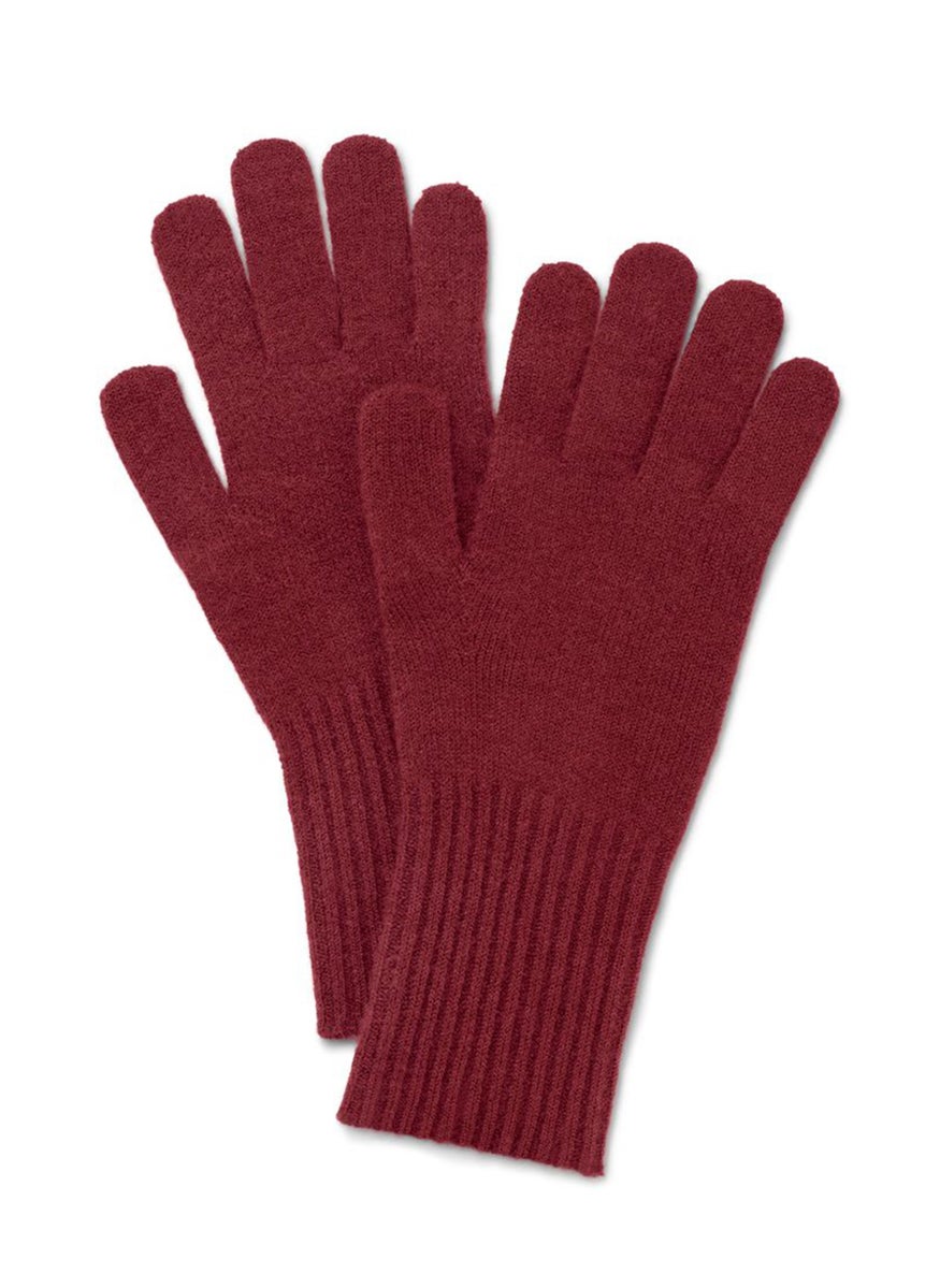 Tchibo Women 1 Pair Textured Gloves, Red  - Image 2