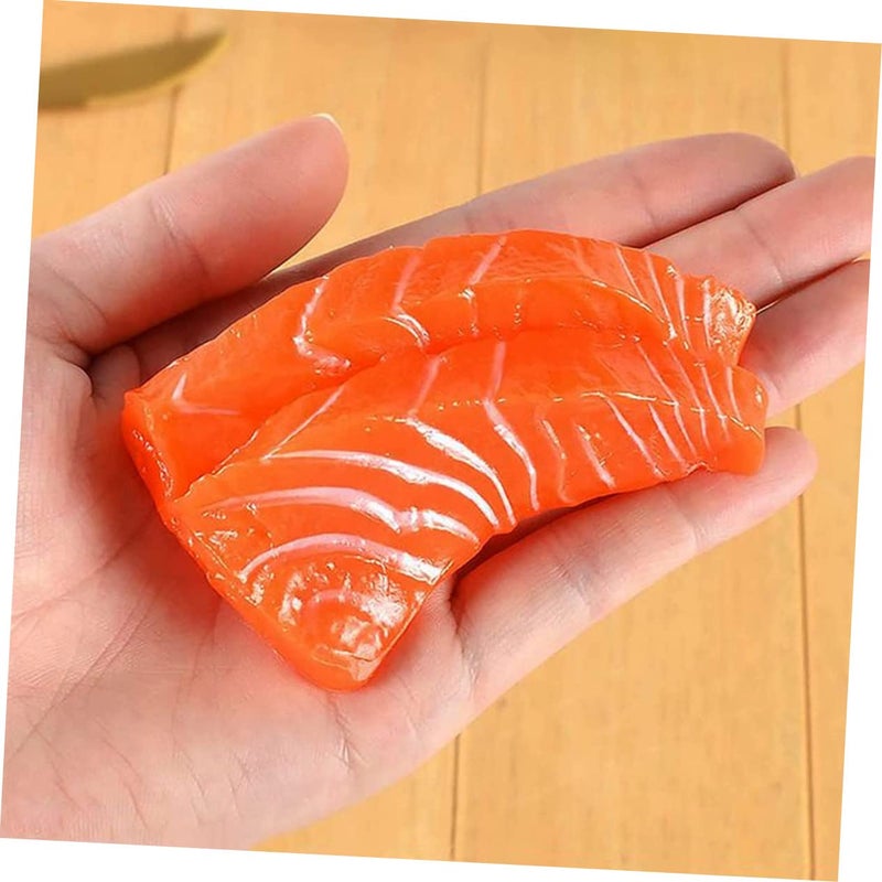 6Pcs Realistic PVC Salmon Model Decor For Home Display And Sushi Restaurant Showcase - Image 5