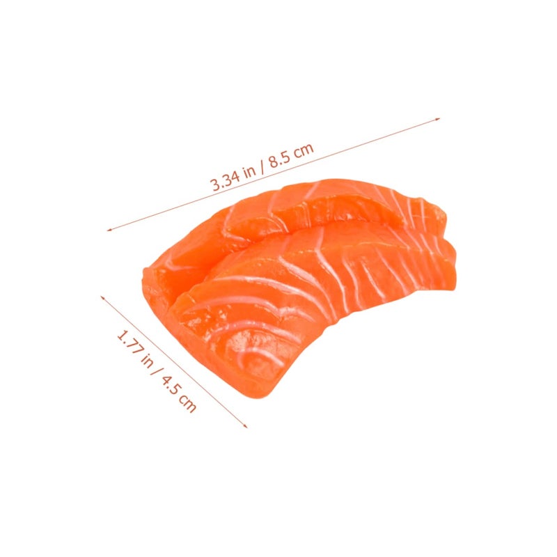 6Pcs Realistic PVC Salmon Model Decor For Home Display And Sushi Restaurant Showcase - Image 3
