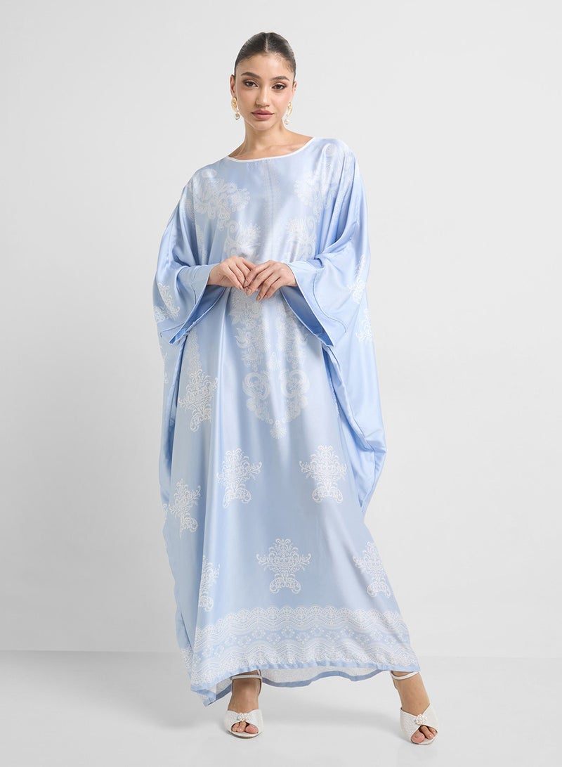 Khizana Printed Night Kaftan  - Image 1