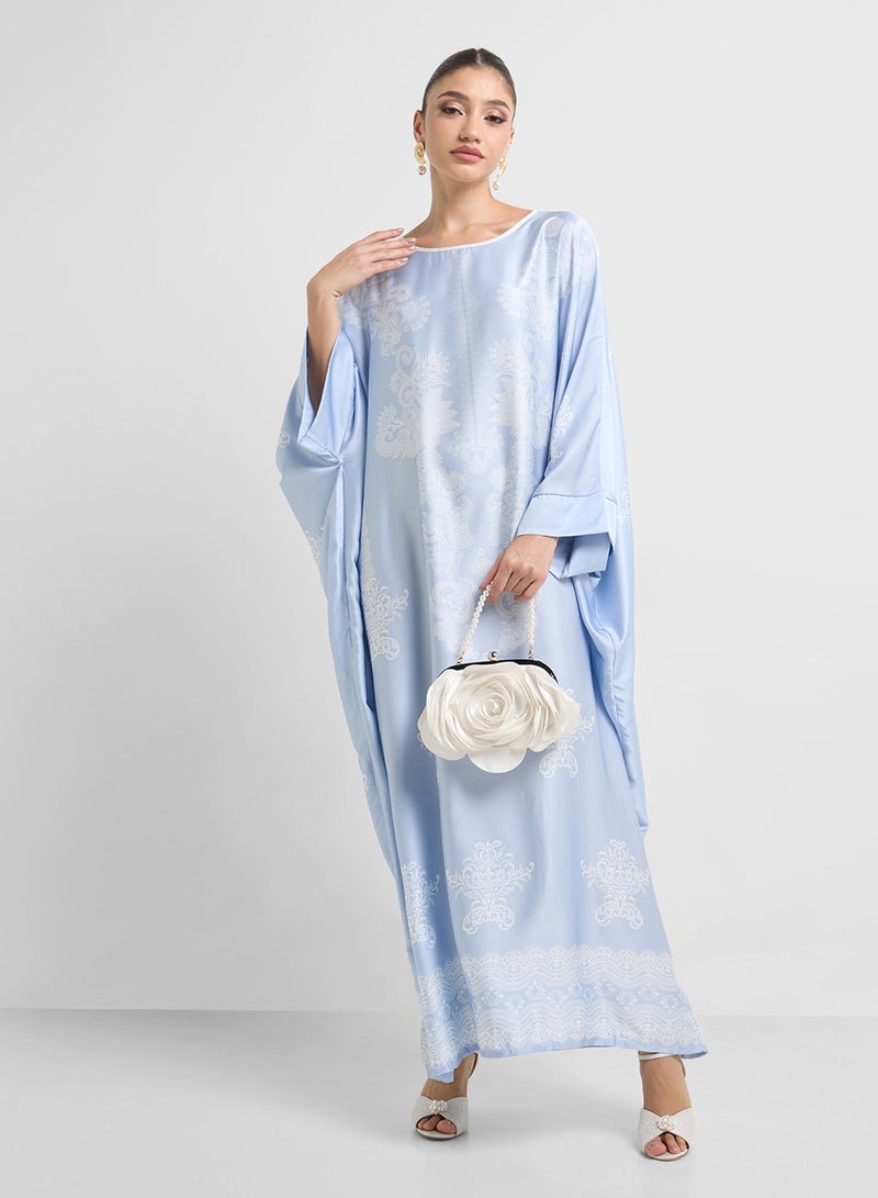 Khizana Printed Night Kaftan  - Image 4