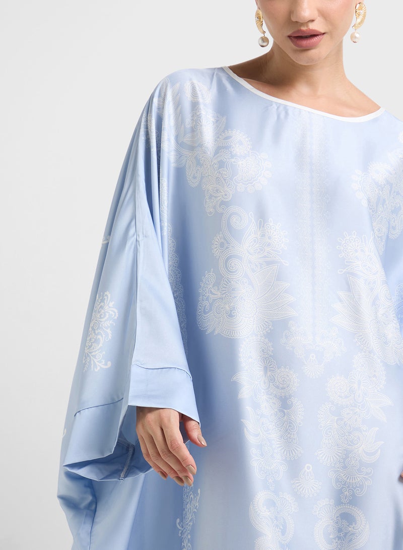 Khizana Printed Night Kaftan  - Image 3