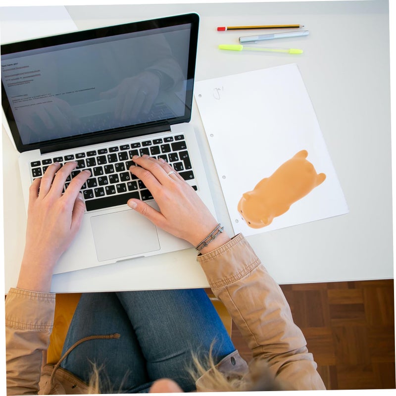 Ergonomic Wrist Rest Pad PU Leather Keyboard Mouse Support For Home Office Use - Image 3