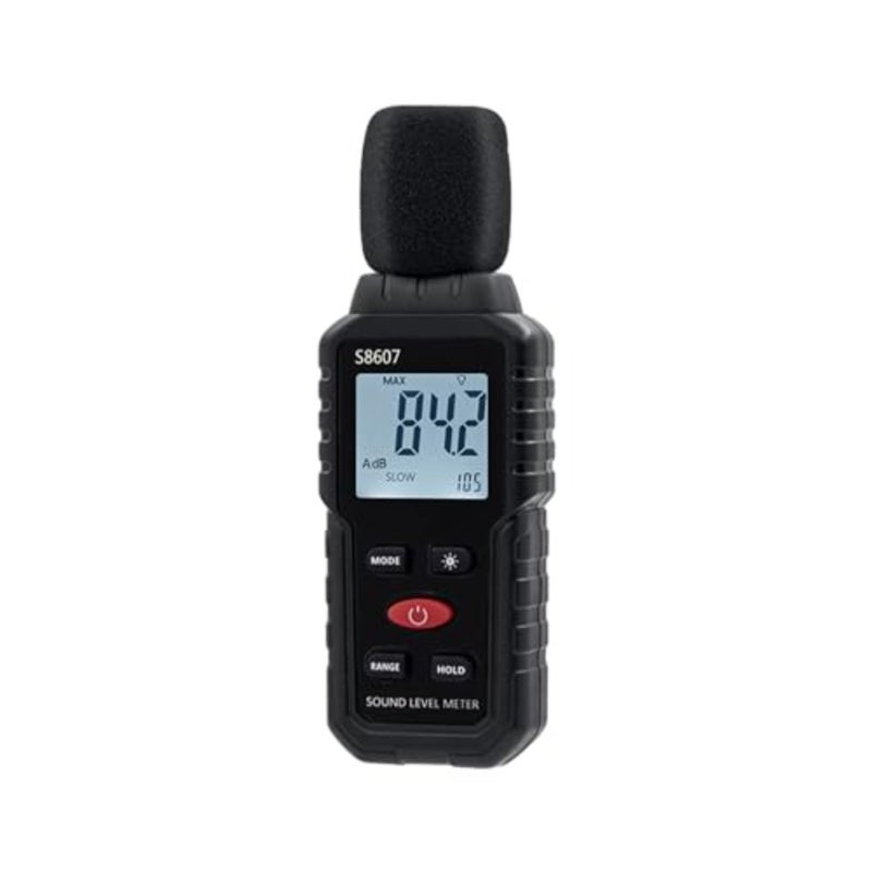 جهاز قياس ديسيبل Mcbazel، مقياس ديسيبل ضوضاء 30-130 ديسيبل مع شاشة LCD رقمية بإضاءة خلفية، مقياس صوت محمول للاستخدام الصناعي والمدرسي - Image 1