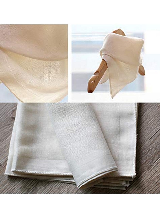 10 عبوات من مناديل القطن العضوي، 14 بوصة × 14 بوصة، مناشف تنظيف الوجه، مناديل، منشفة استحمام لإزالة المكياج، ناعمة وقابلة للتنفس - Image 5