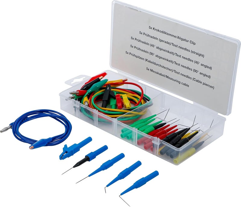 BGS 74500 | Measuring Cable and Test Probe Set | 30-Piece - Image 1