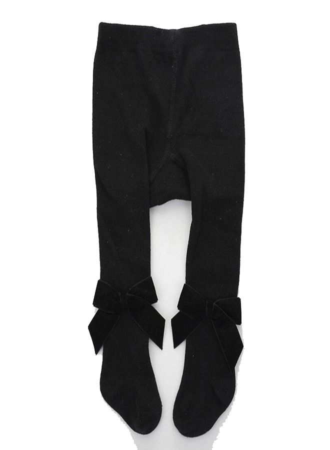 كولون بناتي صوف قطن ليكرا اسود