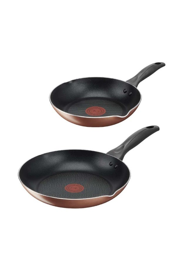 T-Fal Simply Cook 2 pcs set, Frypans 20/26 cm, Resistant non stick coating, Heat indicator, Diffusion base, B947S284 - Image 1