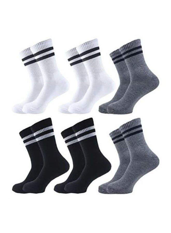 Dice - Set Of (6) High Soket Cotton Socks - For Men