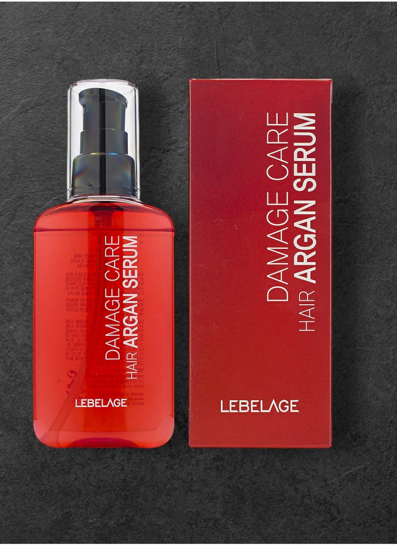 Lebelage Korean product LEBELAGE DAMAGE CARE HAIR ARGAN SERUM 100ml - The serum helps to moisturize dry and damaged hair, improve its elasticity and shine, and reduce split ends.  - Image 4