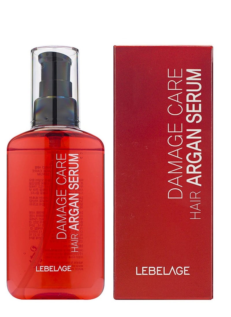 Lebelage Korean product LEBELAGE DAMAGE CARE HAIR ARGAN SERUM 100ml - The serum helps to moisturize dry and damaged hair, improve its elasticity and shine, and reduce split ends.  - Image 2