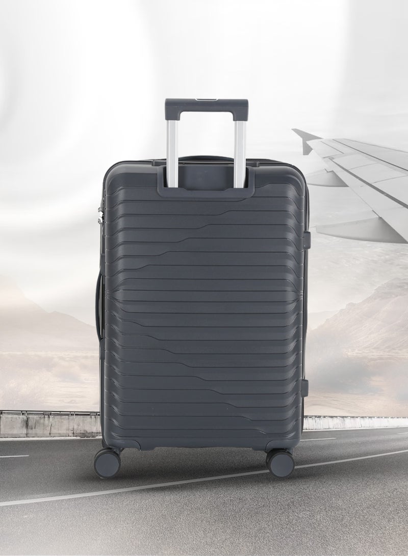 فيبتور طقم حقائب سفر بعجلات 3 قطع PP حقيبة جانبية صلبة بعجلات دوارة 360 درجة مع قفل TSA - Image 5