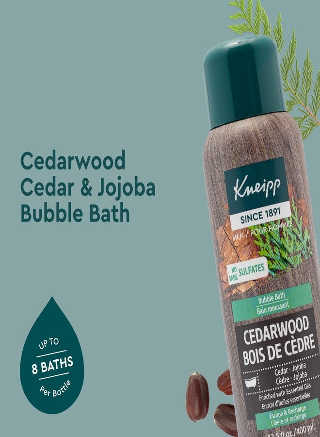Kneipp حمام فقاعات أروماثيرابي من كنيب خشب الأرز - جيد لتجربة عناية فاخرة بالنفس - للرجال فقط - نباتي - خالي من الكبريتات - 13.5 أونصة سائلة - يكفي لثماني حمامات - Image 2