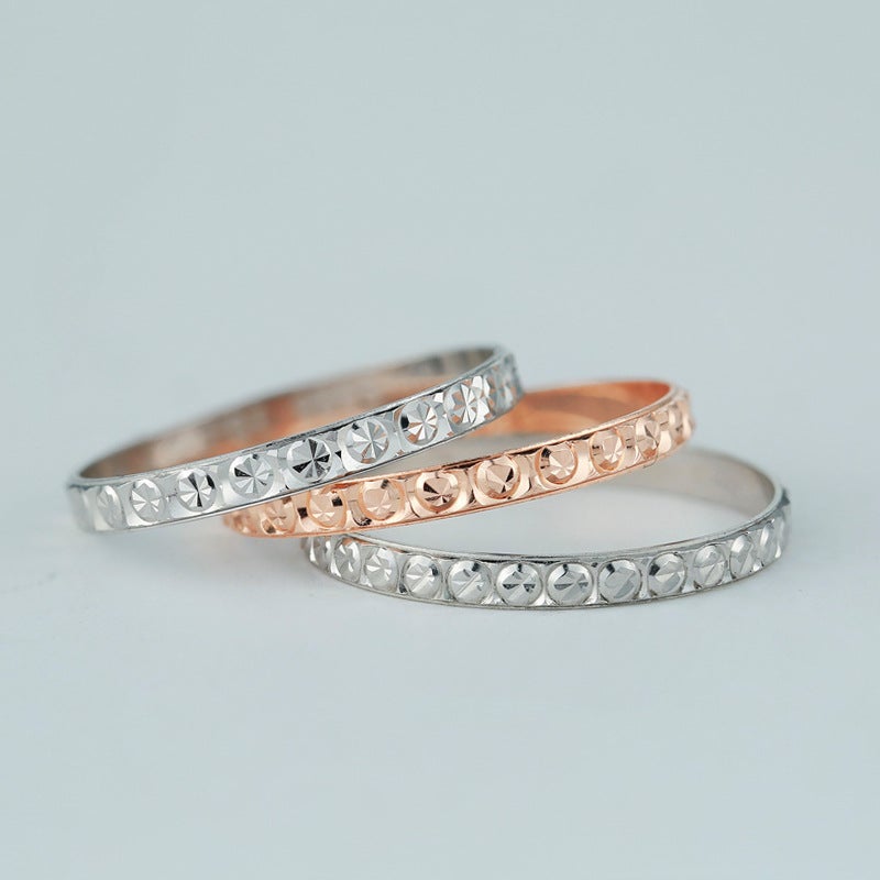S925 Sterling Silver Floral Star Ring, Simple Korean Womens Jewelry Rose gold (hong kong code)